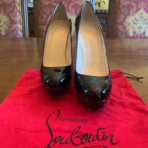 Black Patent Leather Sky High Christian Louboutin